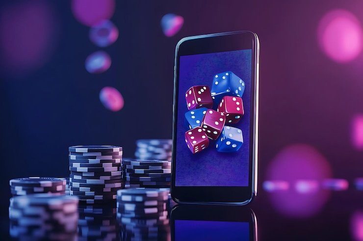 Tampilan permainan Phoenix Rises menampilkan gulungan slot dengan simbol dan kontrol taruhan di platform yok togel